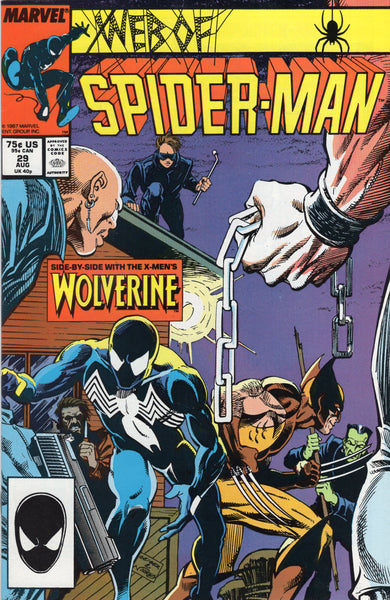 Web of Spider-Man #29 Wolverine! VF