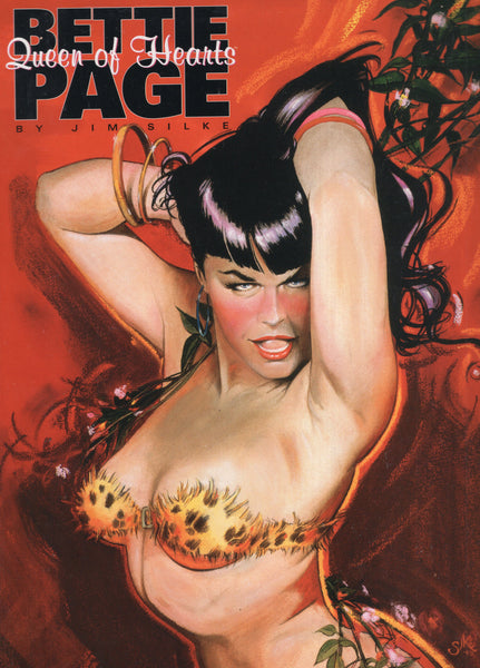 Bettie Page Queen Of Hearts By Jim Silke Large Format Tablebook Softcover GGA FVF