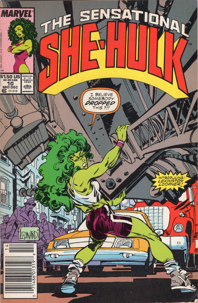 Sensational She-Hulk #10 "Mass-Market Menace" News Stand Variant VGFN