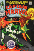 Captain Marvel #2 "The Spaceman And The Super Skrull!" Colan Art Silver Age Key VGFN