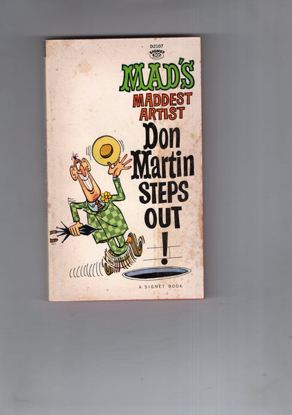 Mad's Don Martin Steps Out! Vintage Humor Paperback VG foxing