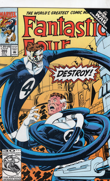 Fantastic Four #366 The Enemy Within! Infinity War Crossover!! VF