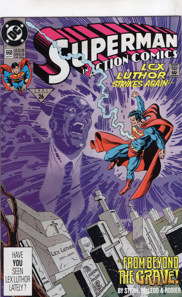 Action Comics #668 Featuring Superman "Lex Luthor Strikes Again..."
