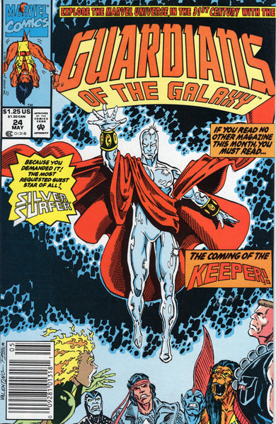 Guardians Of The Galaxy #24 The Silver Surfer! News Stand Variant VF