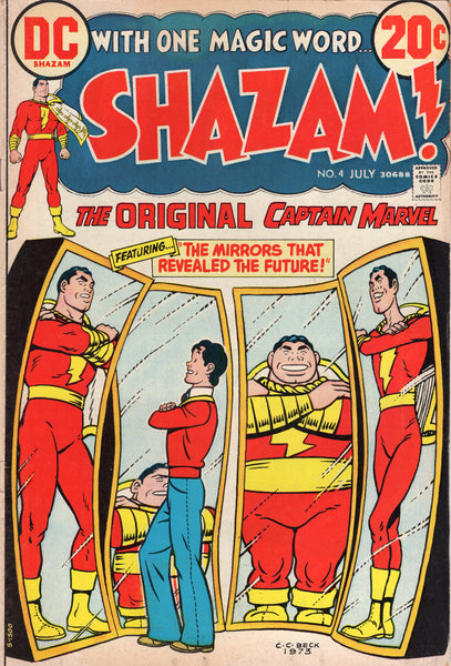 Shazam #4 The Mirrors That Revealed The Future! Bronze Age Classic FN