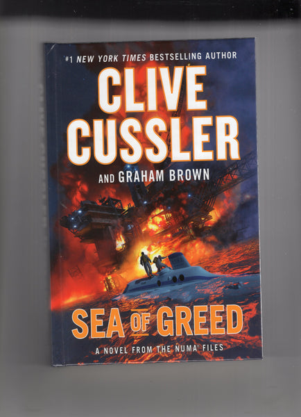 Clive Cussler And Graham Brown Sea Of Greed Hardcover 2018 VF