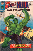 Tales To Astonish #85 Sub-Mariner And Incredible Hulk Silver Age Classic GD