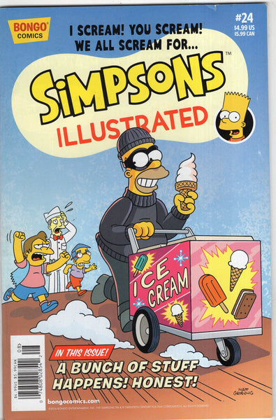 Simpsons Illustrated #24 Ice Cream! HTF Indy Bongo Comics FVF