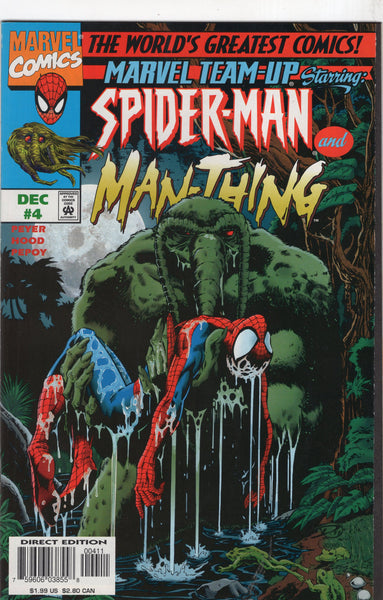 Marvel Team-Up #4 Spidey And Man-Thing VFNM