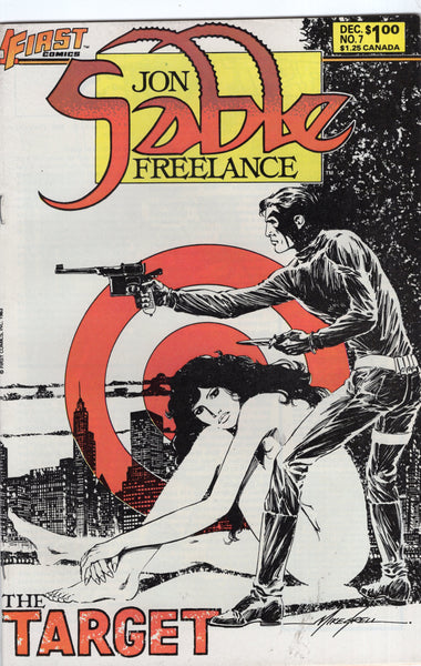 Jon Sable Freelance #7 "The Target" First comics Mike Grell FVF