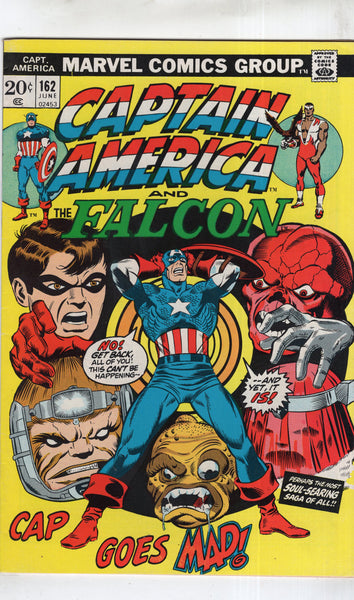 Captain America #162 Cap Goes Mad! Bronze Age FN+