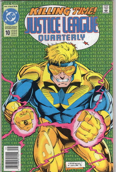 Justice League Quarterly #10 Booster Gold! News Stand Variant VGFN