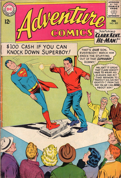 Adventure Comics #305 "Clark Kent, He-Man!" Early Silver Age Classic VG