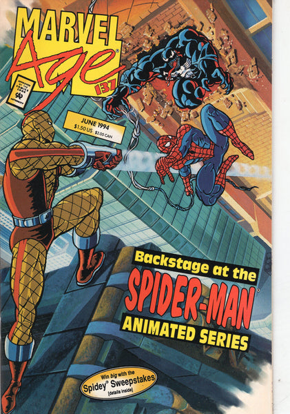 Marvel Age #137 Spidey, Venom and Carnage VFNM