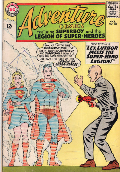 Adventure Comics #325 "Lex Luthor Meets The Super-Hero Legion!" Silver Age Classic Supergirl Issue VG