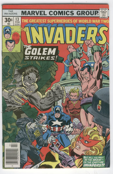 Invaders #13 The Golem Strikes! Bronze Age Classic VGFN
