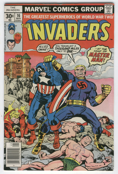 Invaders #16 Master Man VG