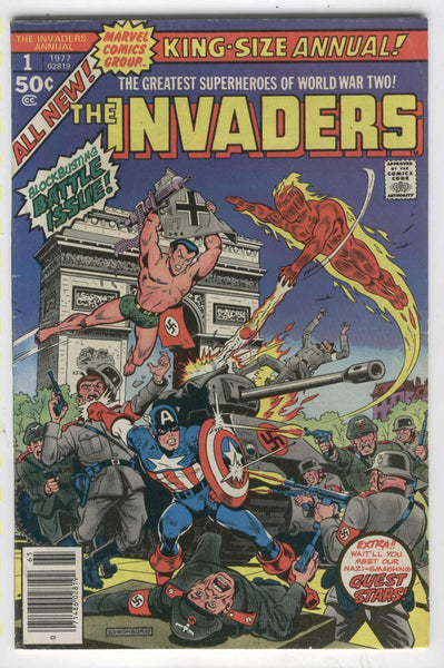Invaders Annual #1 Bronze Age Key Schomburg Cover Fine