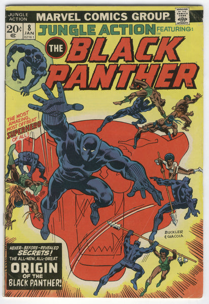 Jungle Action #8 Origin Of The Black Panther Bronze Age Key VG