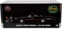 Batmobile 1966 Jada TV Classic 1/18 Scale Die-Cast w/ Batman And Robin Figures Lights New In Box