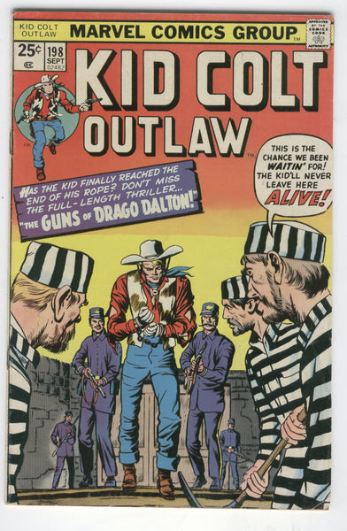 Kid Colt Outlaw #198 Has The Finally Reached The End Of His Rope? Bronze Age VGFN