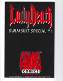 Lady Death Swimsuit Special #1 HTF Red Velvet Variant Signed Brian Pulido VF