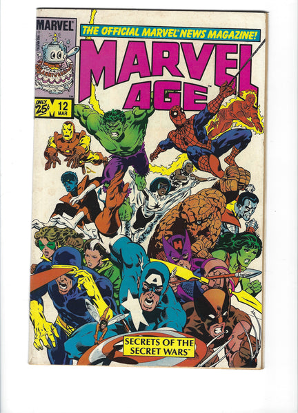 Marvel Age #12 Secrets Of The Secret Wars! HTF VGFN