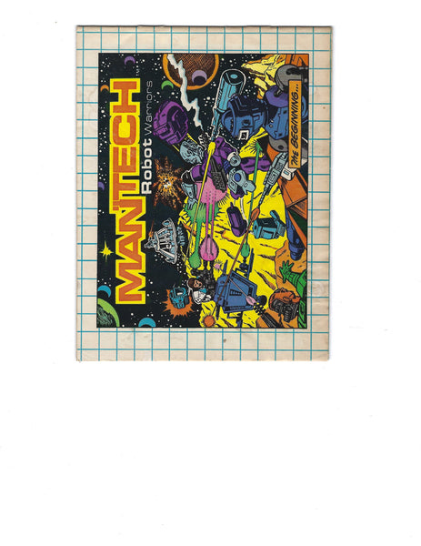 Mantech Robot Warriors Mini Comics Remco Toys Promo Very HTF 1983 G ...