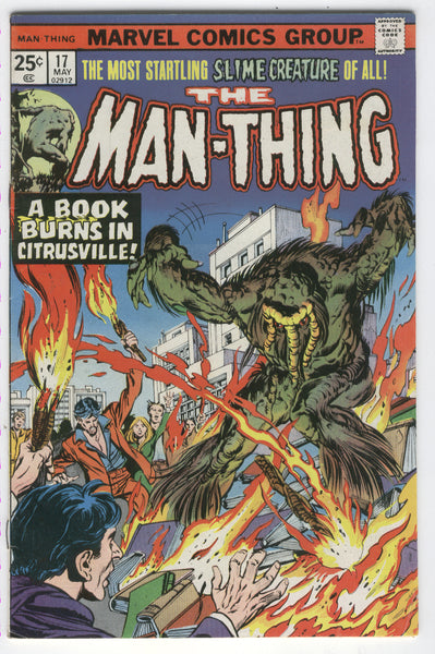 Man-Thing #17 The Most Startling Slime Creature Of All! Bronze Age Horror VGFN