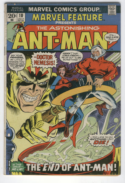 Marvel Feature #10 Ant-Man Bronze Age Key! VG
