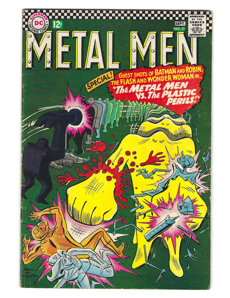 Metal Men #21 The Plastic Perils! HTF Silver Age Classic VGFN