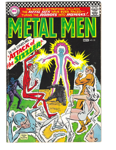 Metal Men #22 Attack Of The Sizzler! Silver Age Classic VGFN