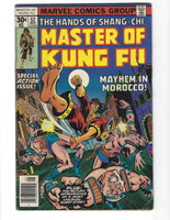 Master Of Kung Fu #52 Mayhem In Morocco! Bronze Age VG