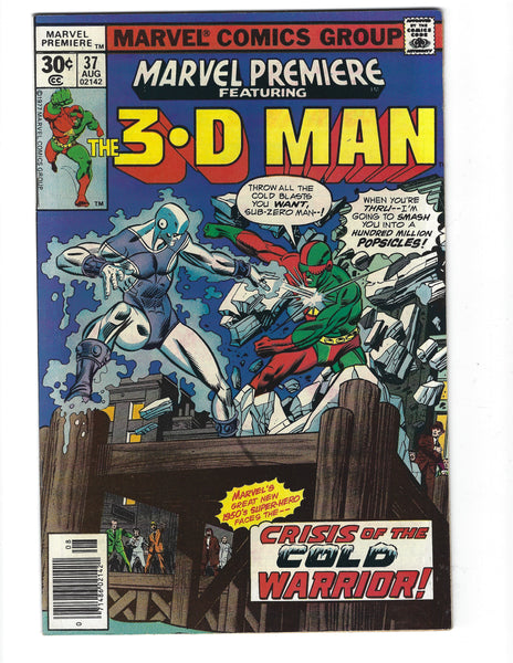 Marvel Premiere #37 The 3-D Man Bronze Age FVF
