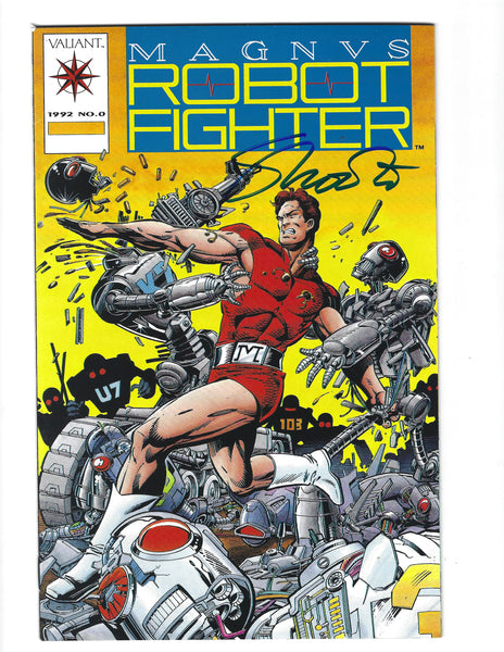 Magnus Robot Fighter #0 Mail Away Issue w/ Card Insert Signed By Jim Shooter w/ COA HTF Early Valiant Premium!