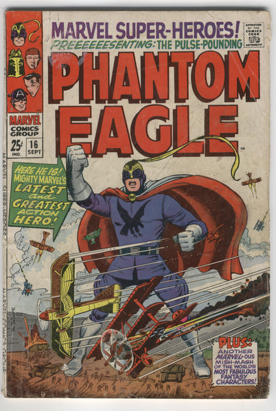 Marvel Super-Heroes #16 The Phantom Eagle and friends Silver Age GVG