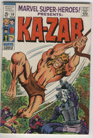 Marvel Super-Heroes #19 Presents Ka-Zar Square Bound Silver Age Classic Barry Smith Cover FN