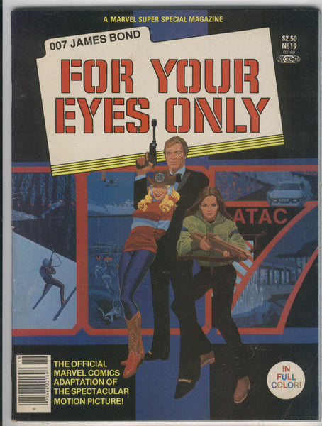 Marvel Super Special #19 James bond: For Your Eyes Only Movie Adaptation Magazine FN