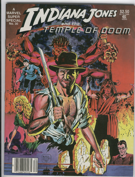 Marvel Super Special #30 Indiana Jones and the Temple Of Doom Movie Adaptation Magazine VF