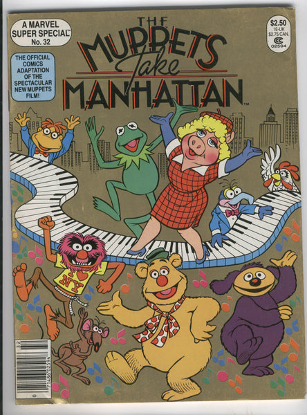 Marvel Super Special #32 The Muppets Take Manhattan Movie Adaptation Magazine VGFN