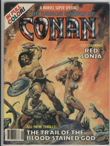 Marvel Super Special #9 Savage Sword of Conan w/ Red Sonja in Full Color! Bronze Age Classic VF-