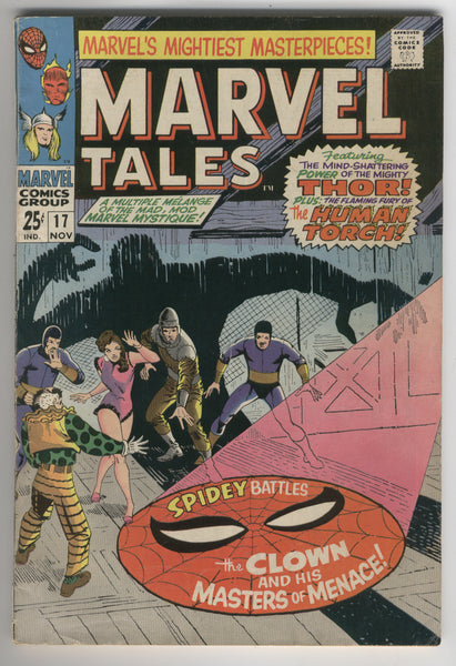 Marvel Tales #17 Spidey Vs The Clown & His Masters Of Menace Square Bound Silver Age REPRINT FN