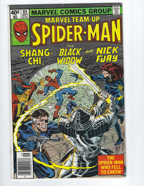Marvel Team-Up #85 Spidey Shang-Chi Black Widow Nick Fury (Oh my!) Bronze Age FN