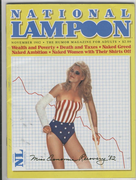 National Lampoon November 1982 Wealth And Poverty! Mature Readers VGFN