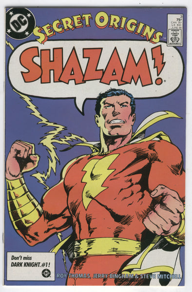 Secret Origins #3 Shazam! FVF