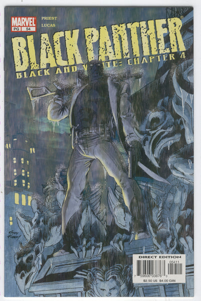 Black Panther #54 Black And White VF
