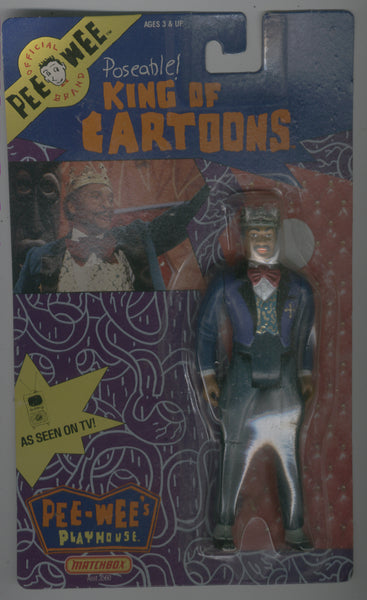 King of Cartoons Vintage Pee Wee Herman Toy Sealed on the Card