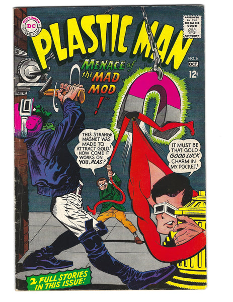 Plastic Man #6 Menace Of The Mad Mod! Silver Age VGFN