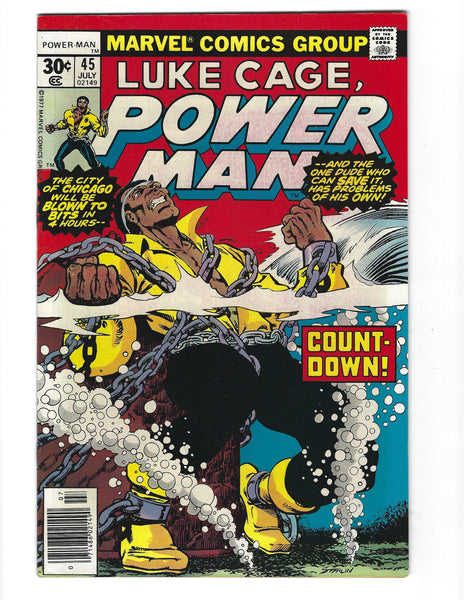Power Man #45 Countdown For Chicago! Starlin Art FVF