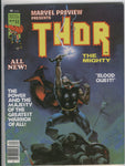 Marvel Preview #10 Thor the Mighty Bronze Age Key Magazine FN